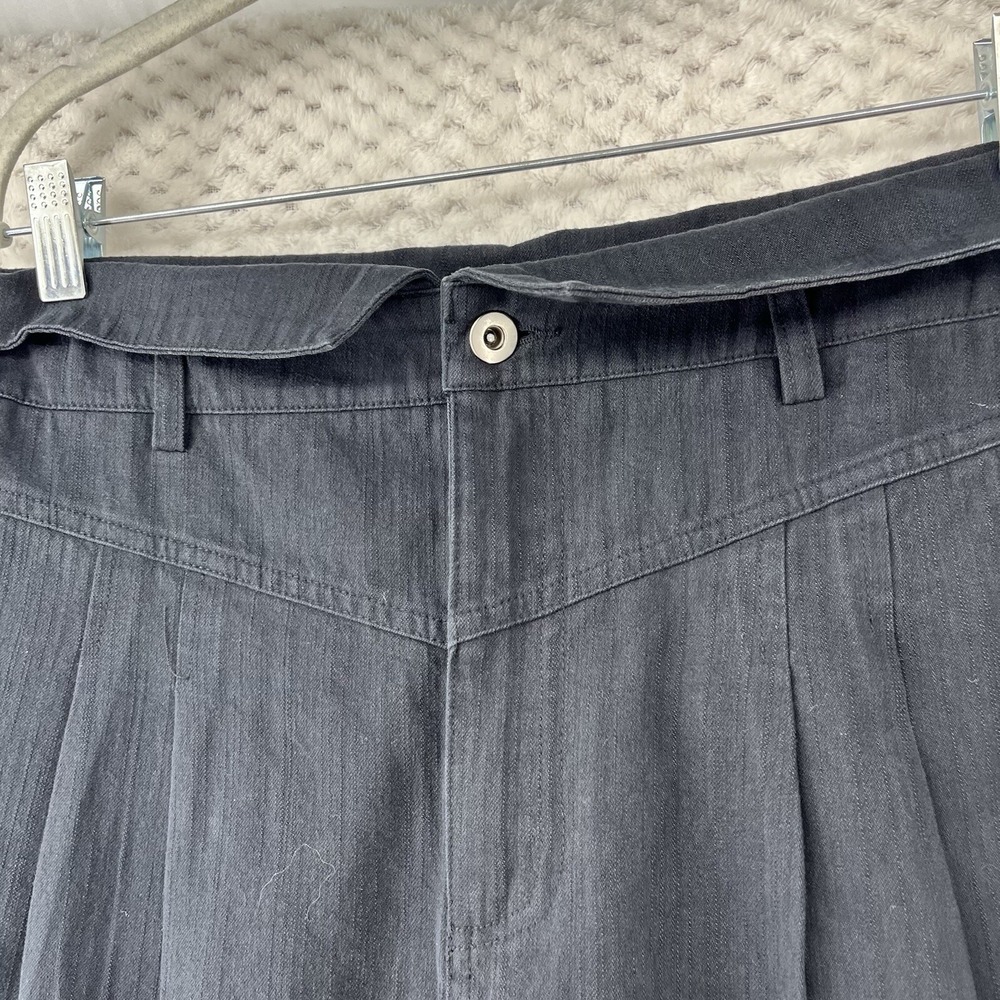 Ellison Pleated Trouser Pants High Waist Relaxed Fit Black 90s Retro Size Large‎
